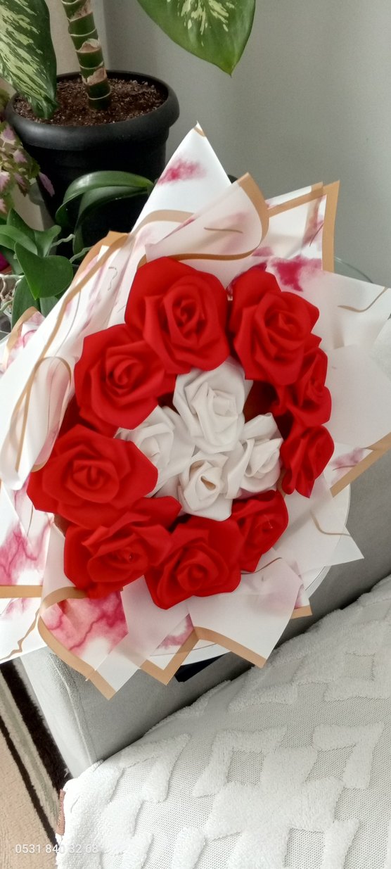 Saten Gül Buketi - Görsel 2