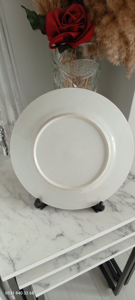 Renkli Etnik Desenli Seramik Tabak - Görsel 4