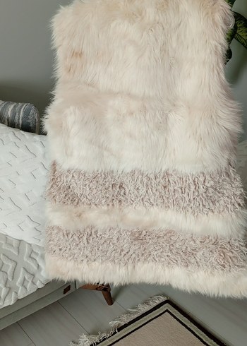 Kadın Bej Kürk Detaylı Bohem Yelek - Görsel 2