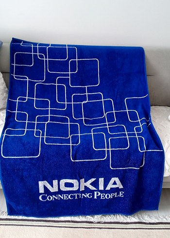 Koyu Mavi Baskılı Havlu - Görsel 2