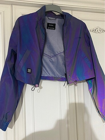 Bershka hologram yağmurluk