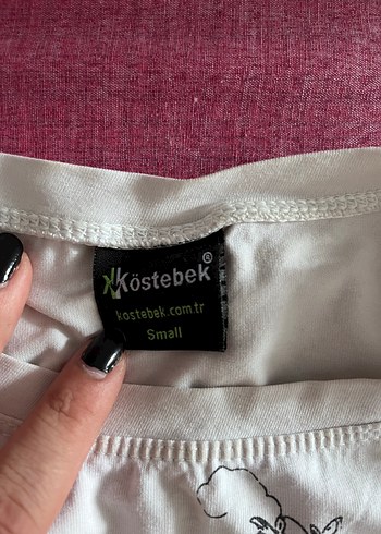 Vintage Baskılı Beyaz Tişort Kısa Kollu - Görsel 3