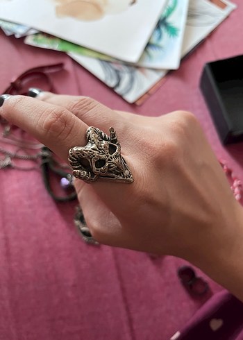 gotik vintage yuzuk - Görsel 2