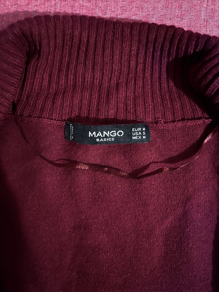 Bordo Kadın Salaş  Hırka - Görsel 2