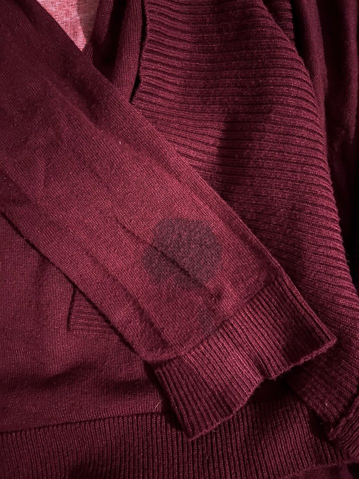 Bordo Kadın Salaş  Hırka - Görsel 3