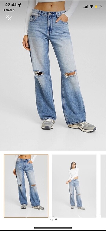 BERSHKA wide leg 90?s Jean