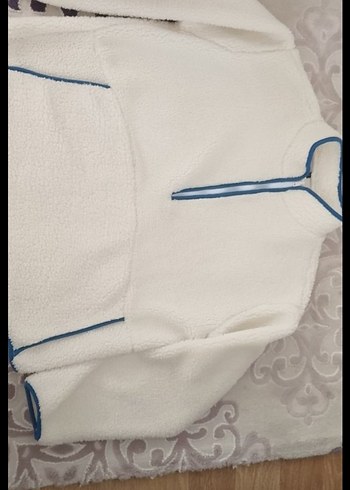 Trendyol & Milla Beyaz Fermuarlı Kadın sweatshirt
