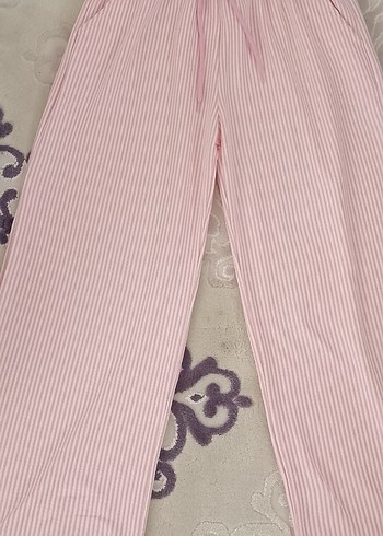 Pembe çizgili Pantolon