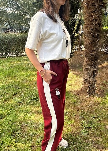 l Beden bordo Renk Eşofman takımı