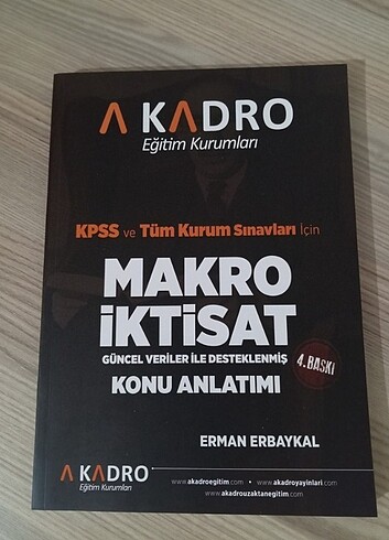 A kadro makro iktisat konu anlatımı