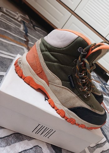 Kamuflaj Desenli Gri Outdoor Botlar - Görsel 8