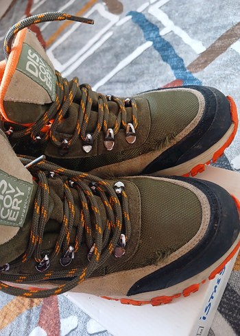 Kamuflaj Desenli Gri Outdoor Botlar - Görsel 6