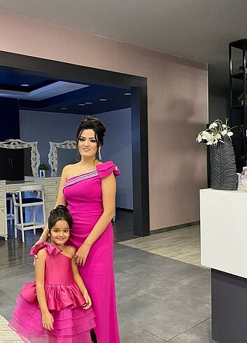 Anne kız elbise