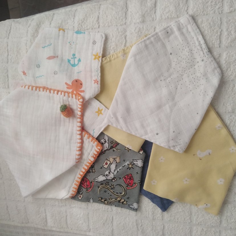 Nakışlı Bebek Önlükleri, Pastel Renkli - Görsel 2