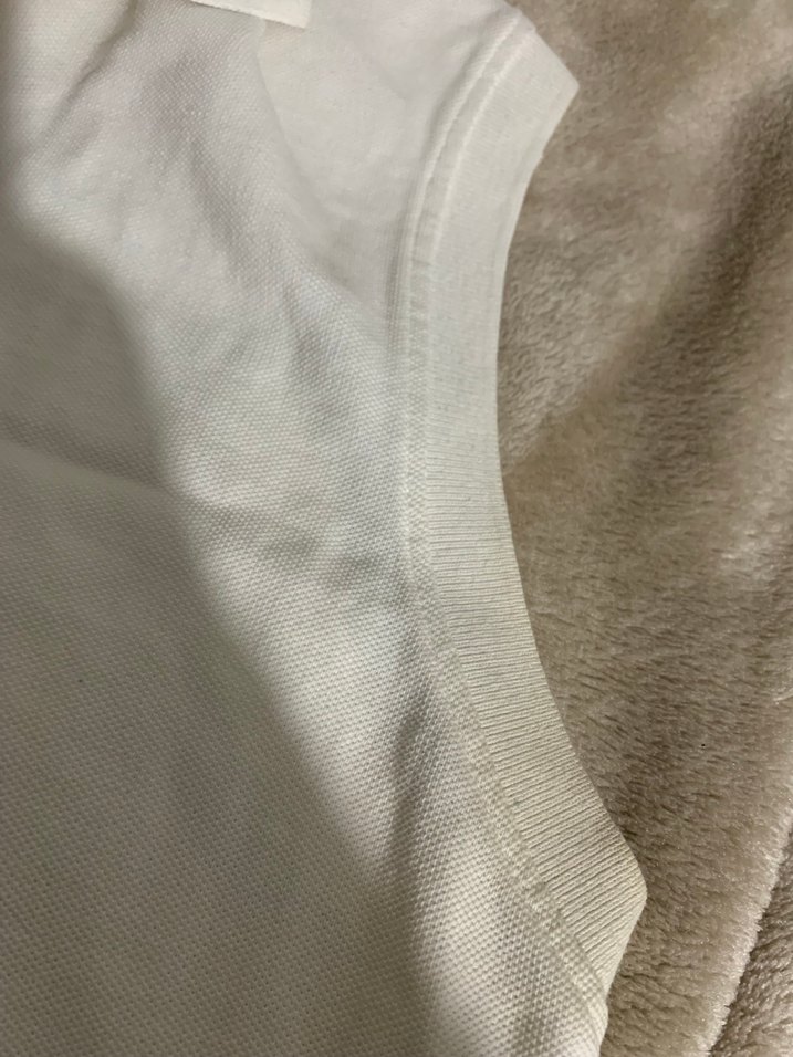 Kadın Beyaz Kolsuz Polo Yaka Midi crop - Görsel 2