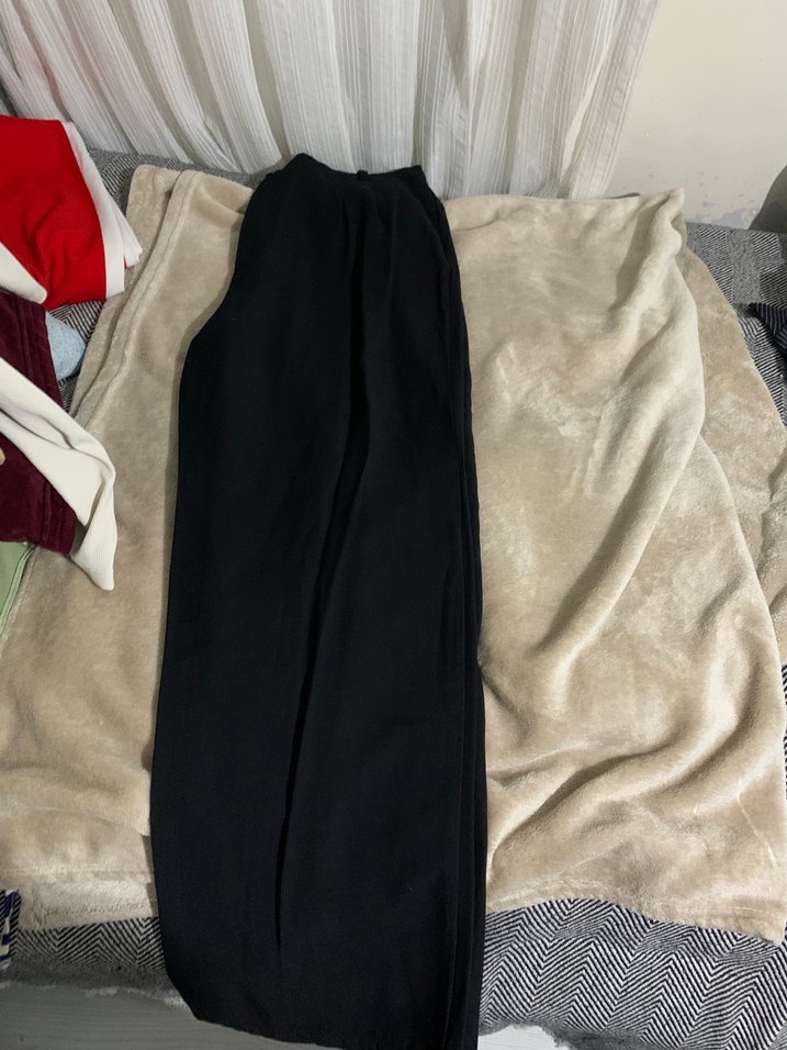 Siyah Salaş Kumaş Pantolon - Görsel 2