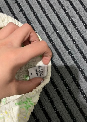 Detaylı Beyaz Bohem Uzun Elbise - Görsel 6