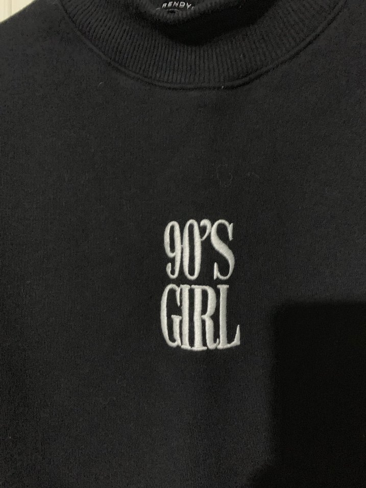 Siyah Uzun Kollu Kadın Sweatshirt - Görsel 3