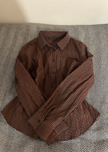 Bele oturan Vintage gömlek - Görsel 3