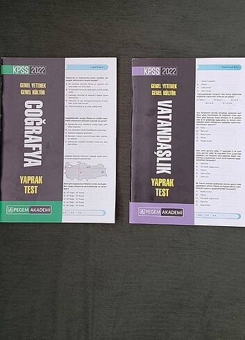 PEGEM Coğrafya-Vatandaşlık Yaprak Test 