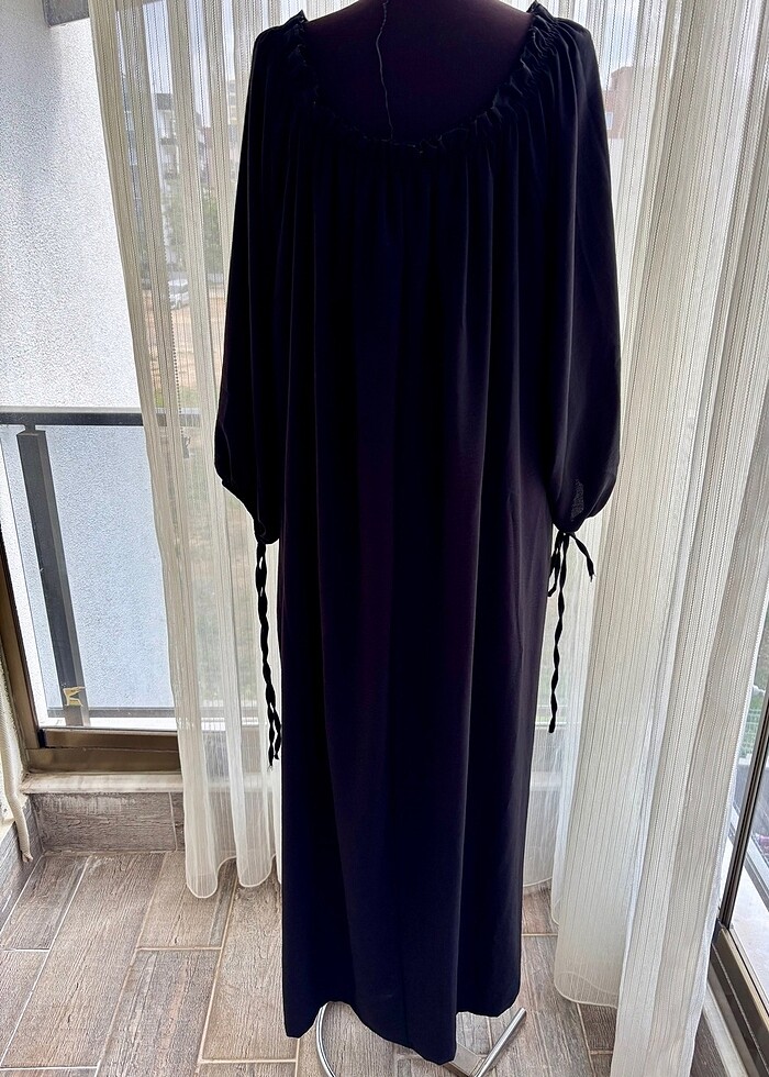 SİYAH HAMİLE ELBİSESİ - Görsel 5