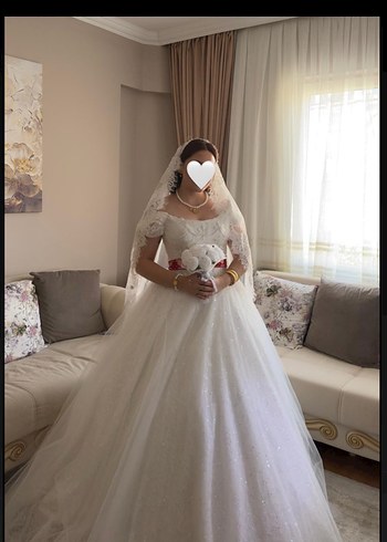 Özel tasarım Beyaz Prenses Gelinlik - Görsel 5