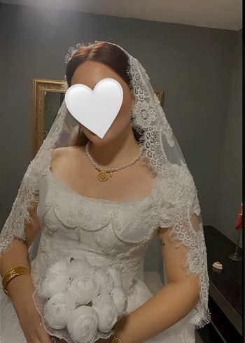 Özel tasarım Beyaz Prenses Gelinlik - Görsel 4