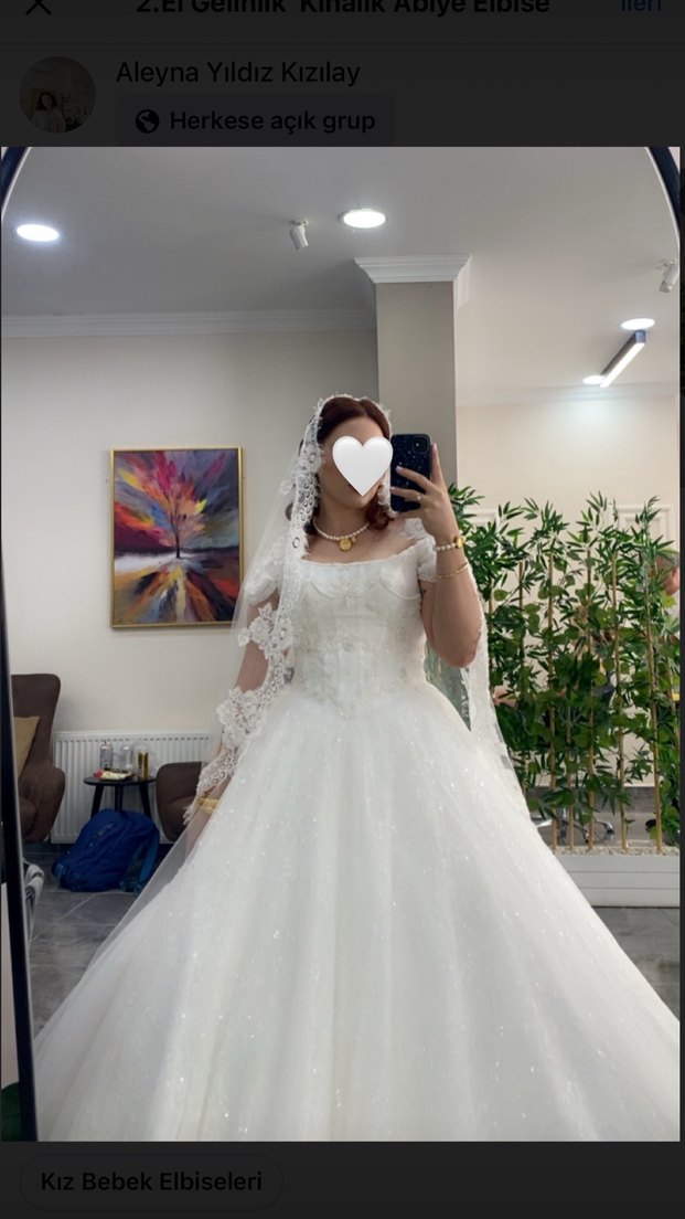 Özel tasarım Beyaz Prenses Gelinlik - Görsel 3