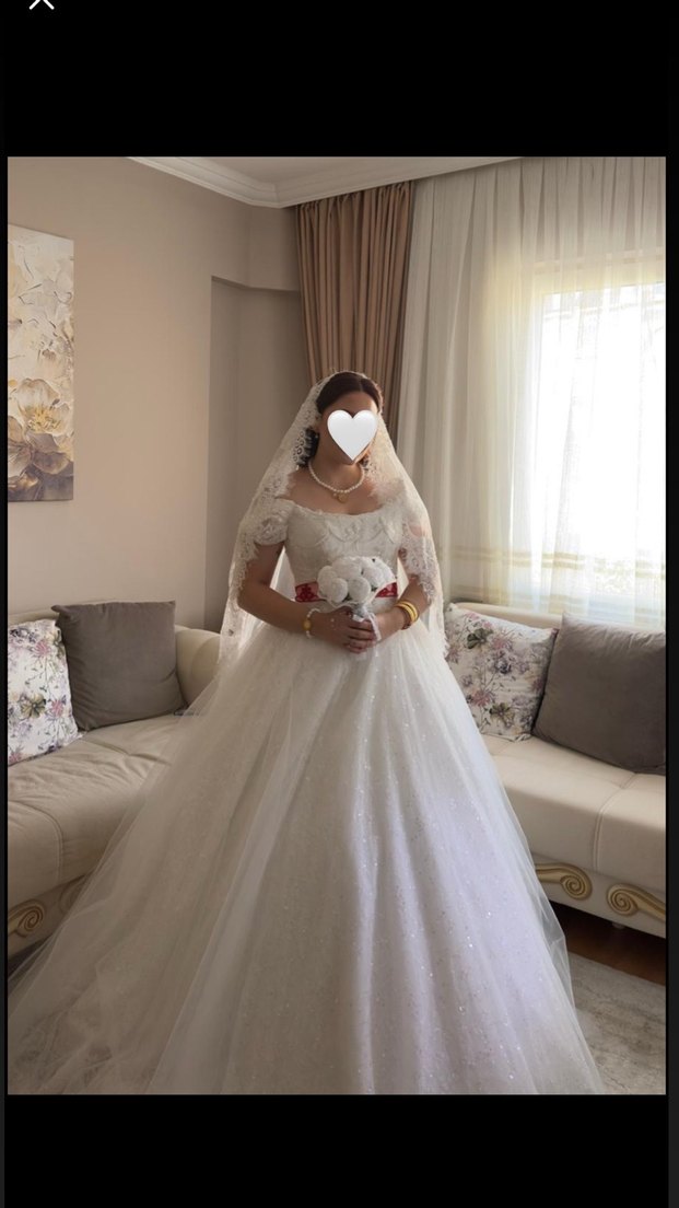 Özel tasarım Beyaz Prenses Gelinlik - Görsel 5