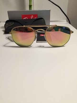 universal Beden Ray Ban RB3648 round metal pembe aynalı cam 54 ekartman orjinal