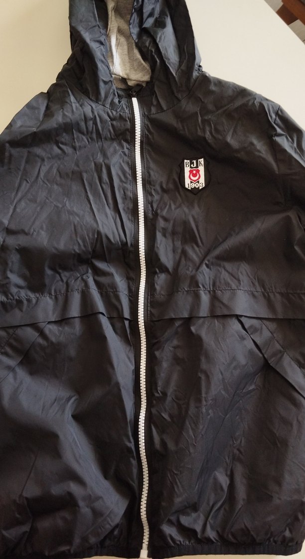 Gri Rock Punk Tarzı Erkek Yağmurluk - Görsel 2