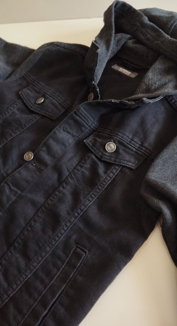 LC Waikiki Erkek Siyah Biker Rozet - Görsel 3