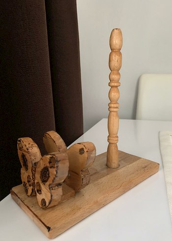 Ahşap Kelebek Figürlü Dekoratif Stand