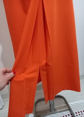 36 Beden turuncu Renk Gömlek elbise