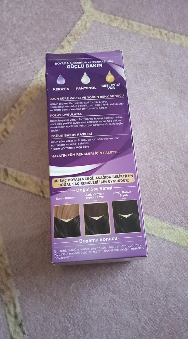 siyah boya saç boyasi - Görsel 2