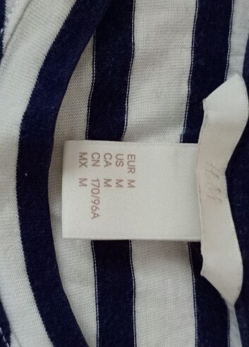 m Beden siyah Renk H&M Çizgili Tshirt (siyah-beyaz)