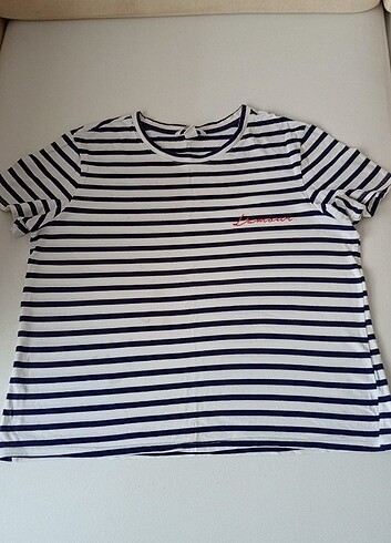H&M Çizgili Tshirt (siyah-beyaz) 