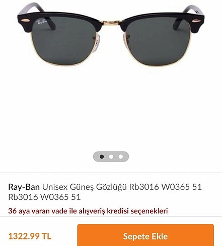 Ray ban unisex güneş gözlüğü mod 3016