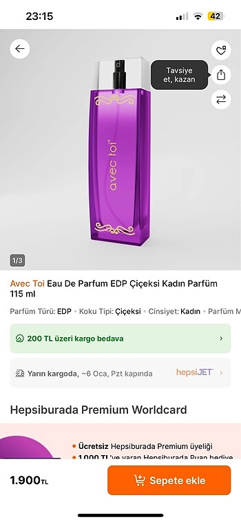 Kadın parfüm