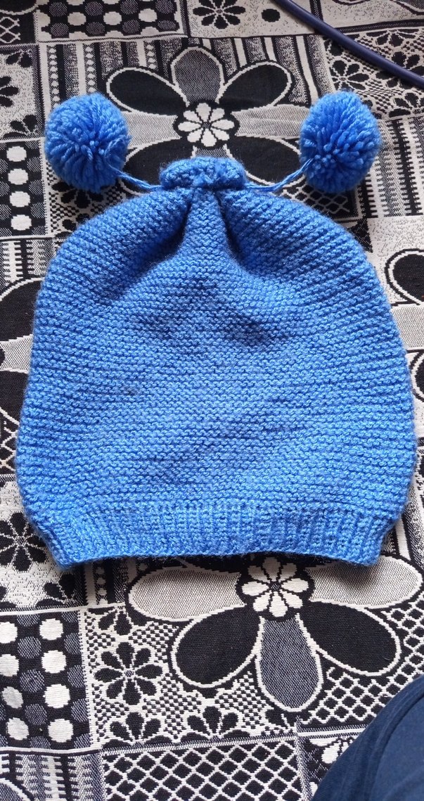 Kırmızı Siyah Örgü Kadın Bere - Görsel 2