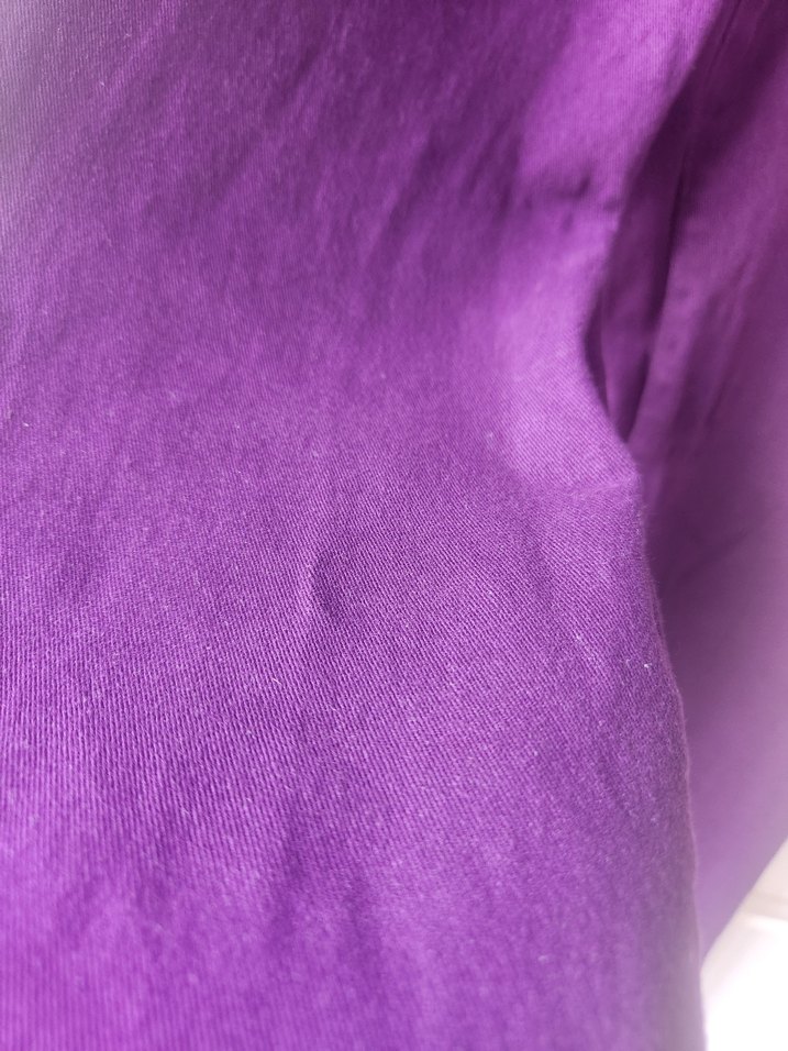 Kadın Mor Dar Kesim Parlak Pantolon - Görsel 3