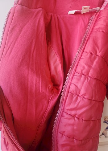 Pembe Parlak Fermuarlı Bebek Kız Tulumu - Görsel 4