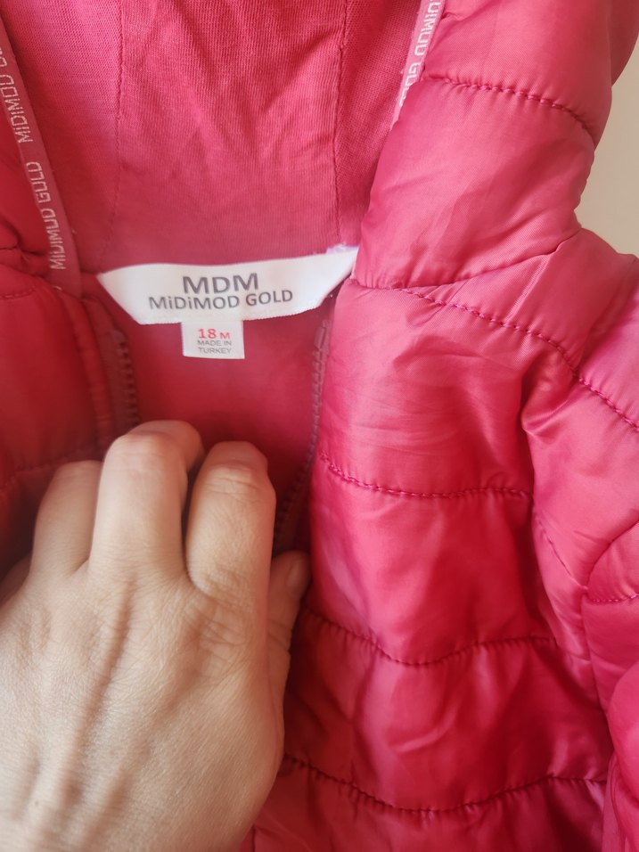 Pembe Parlak Fermuarlı Bebek Kız Tulumu - Görsel 3