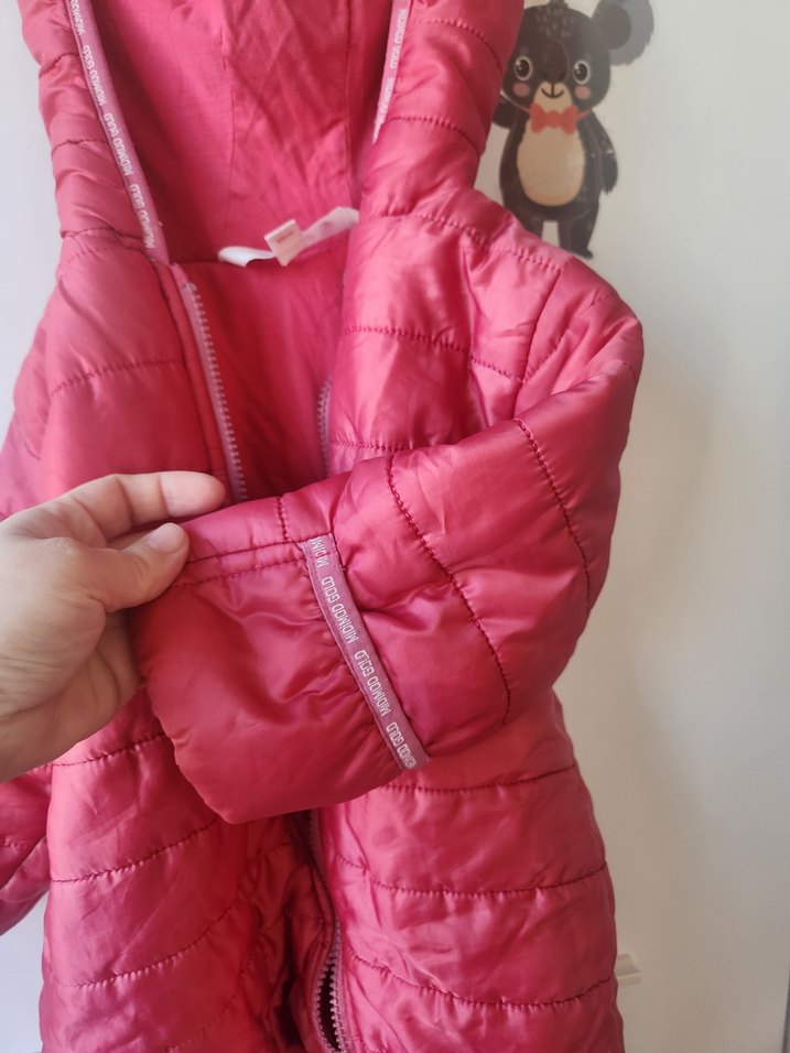 Pembe Parlak Fermuarlı Bebek Kız Tulumu - Görsel 5