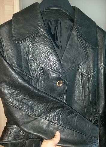 Vintage Özel yapım Bayan Hakiki Deri Ceket