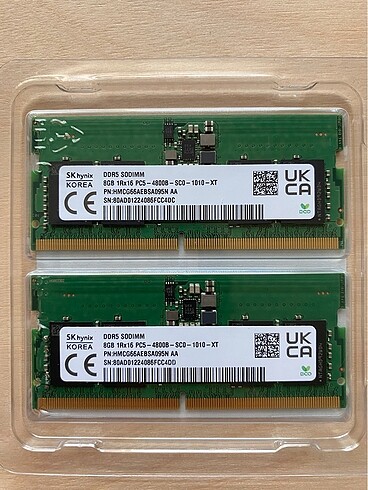 Diğer Skhnix 8 gb ram Ddr5 4800 mhz cl40