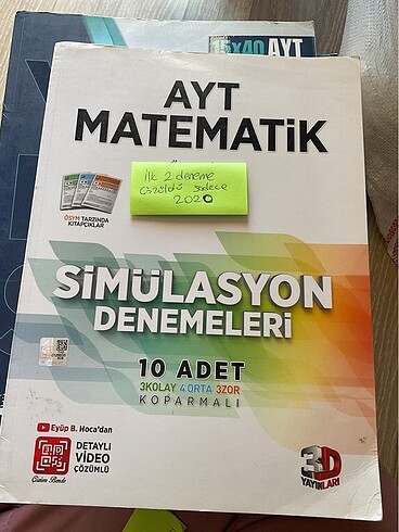 Ayt matematik denemesi