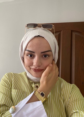 Trendyol & Milla Çizgili kemerli gömlek