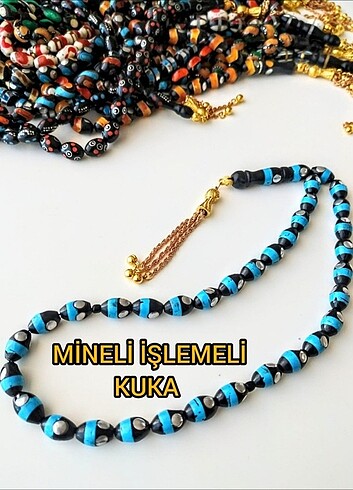 MİNELİ İŞLEMELİ 9 - 13,5 MM KUKA TESBİH