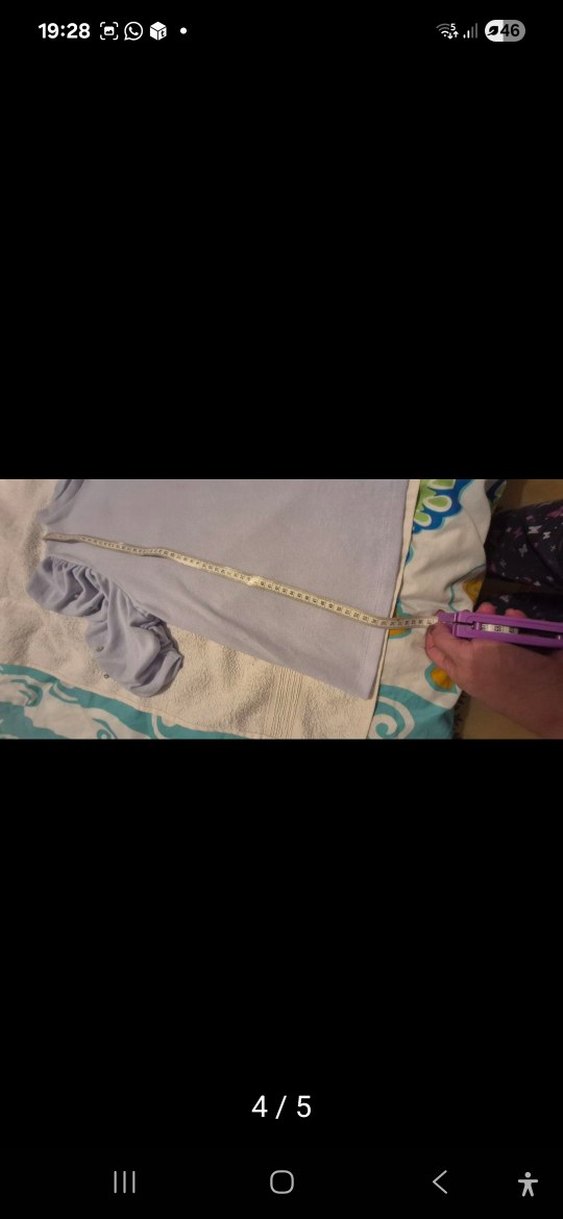 mavi balon kol bluz - Görsel 4